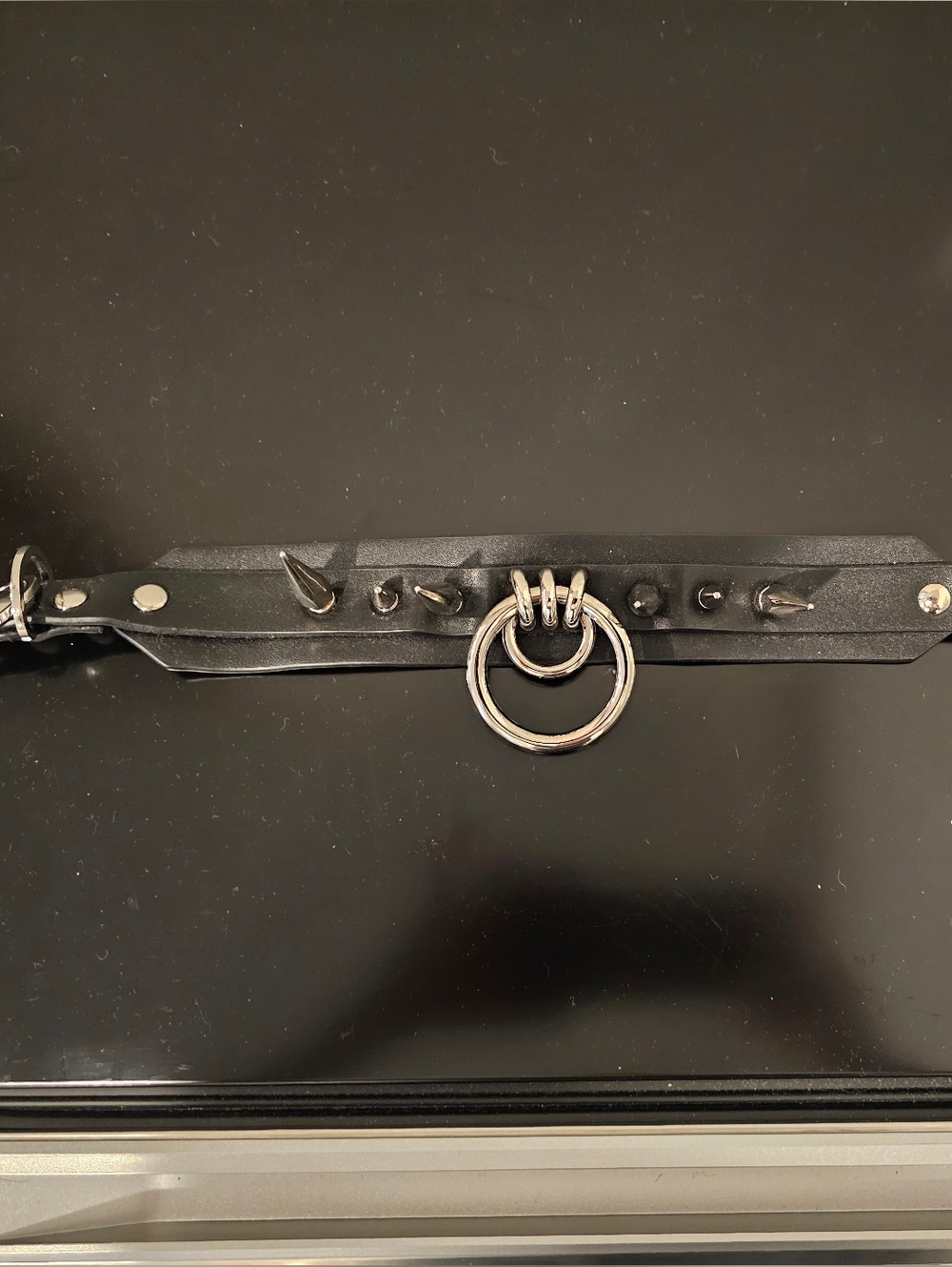 Killstar Black Spiked O-Ring Choker Necklace